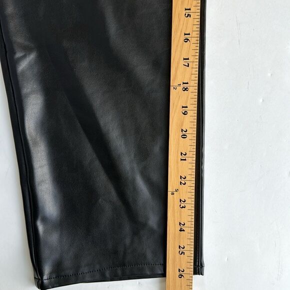 Abercrombie & Fitch Curve Love Vegan Leather Ankle‎ Straight Ultra High Rise 10 - Picture 15 of 16